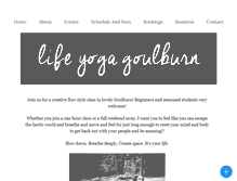 Tablet Screenshot of lifeyogagoulburn.com